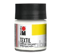 Marabu 070 - Pintura Textil (50 ml), Color Blanco