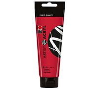 Marabu 12200044911 Artist Acrílico, Carmín, 120 ml, pintura acrílica fina de calidad artística, a base de agua, consistencia pastosa, altamente pigmentada, muy buen brillo y opacidad