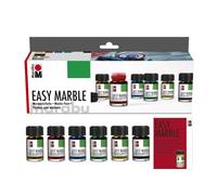 Marabu Juego de accesorios Easy Marble 130500087 para principiantes, colores surtidos
