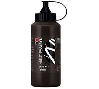 Marabu Artist 12200075974 - Pintura acrílica negra 500 ml, pintura acrílica fina en calidad artística, a base de agua, consistencia pastosa, alta pigmentación, muy buen brillo y opacidad.