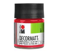 Marabu Decormatt - Pintura acrílica (50 ml), color rojo cereza