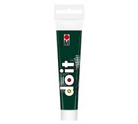 Marabu DO IT Craft Paint, 36 ml verde oscuro, pintura acrílica semibrillante para bricolaje, manualidades y hobbies, pintura al agua, resistente a la intemperie, vegana, 12760076068