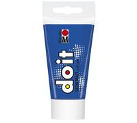 Marabu DO IT Craft Paint, 75 ml azul medio, pintura acrílica semibrillante para bricolaje, manualidades y hobbies, pintura al agua, resistente a la intemperie, resistente a la luz, vegana, 12760002052