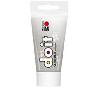 Marabu DO IT Craft Paint, 75 ml plata, pintura acrílica semibrillante para bricolaje, manualidades y hobbies, pintura al agua, resistente a la intemperie, resistente a la luz, vegana, 12760002082