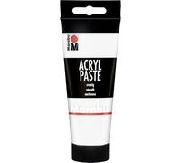 Marabu Pasta Acrílica Blanca 070, 100 ml, cremosa, pastosa, pasta texturizada al agua, mezclable, resistente a la intemperie, resistente a la luz, vegana, 12020050070