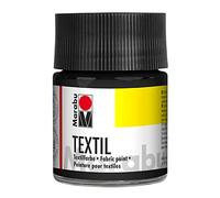 Marabu-Textil: Pintura para telas claras 50ml.(Pote): Negro