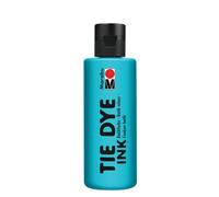 Marabu TIE DYE INK pintura batik en caribe, 80 ml pintura a base de agua, vegana, pintura radiante para tejidos de colores claros con hasta un 20% de fibras sintéticas, 17300004091