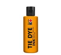 Marabu TIE DYE INK pintura batik en mandarina, 80 ml pintura al agua, vegana, pintura radiante para tejidos de colores claros con hasta un 20% de fibras sintéticas, 17300004225