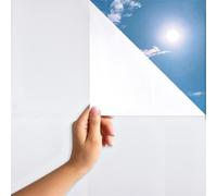 MARAPON, película de vidrio lechoso blanca, autoadhesiva, 0,30 x 20 metros, película protectora para ventanas