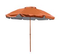 Marbueno Sombrilla Acero 6 Varillas D140 cm Nylon Color Naranja Jardin, Piscina y Playa MARBUENO SUMMER 10470N