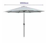 Marbueno Sombrilla de Jardín de 300 cm en Blanco