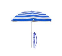 Marbueno Sombrilla Polyester Aluminio Color Azul Oscuro 240 cm Jardín, Piscina y Playa MARBUENO SUMMER 10352AO