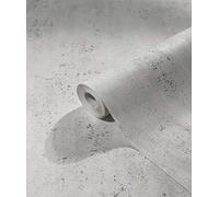 marburg Papel pintado gris plata aspecto hormigón para dormitorio o salón papel pintado no tejido 100% made in Germany 10,05 x 0,53m