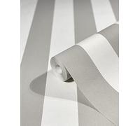 marburg Papel Pintado pared rayas gris beige líneas para salón o dormitorio 10,05m x 0,53m Fabricado en Alemania