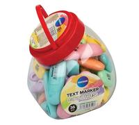 Marcador fluor centrum mini pastel surtido expositor de 36 (6 col.)