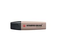 STABILO – Marcador fluorescente BOSS ORIGINAL NatureColors – Punta de cincel – Gris cálido, Caja x10