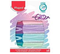 Maped Marcadores fluorescentes Fluor'Peps con glitter, surtidos en estuche