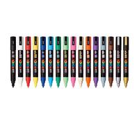 Marcador Posca PC-5M | Punta en forma de bala de 1,8-2,5 mm (multicolor, paqu...