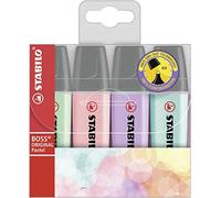 Marcador Stabilo boss original pastel blister 4 colores