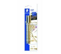 Marcador t.opaca no perm. staedtler 8323 metalico blister de 2 (oro y