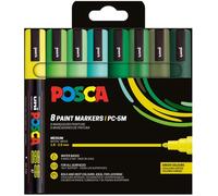 Marcador t.opaca no perm. uni posca 1.8-2.5mm (pc-5m) colores verdes e