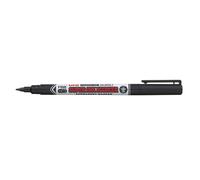 Marcador Uni Super Ink con base de aceite y punta de 0,9 mm, negro, resistente a