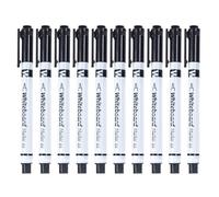 Marcadores Borrables En | Bolígrafos escolares 10 piezas con borrador | Conjunto de marcadores para pizarra blanca de punta fina de 0,5 mm, para maestro, calendario de clase, escritura, dibujo