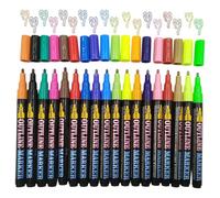 Marcadores de resaltador - 5,43 pulgadas de secado rápido | Bolígrafos fluorescentes ABS - 12 18 piezas de dibujo de resaltador no manchado diario suministros de arte para manualidades de oficina