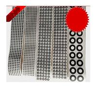 Marcadores Escáner 3D, Escáner tridimensional de 10000 puntos, máquina de lectura de puntos de marcado, anillo interior mate blanco y anillo exterior negro(0.8x2.5 10000 Points)