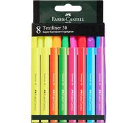 Marcadores Fluorescentes FABER-CASTELL Textliner 38, Caja x8