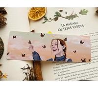Marcapáginas Grande Ana de Las Tejas Verdes artesanal personalizado 17 x 5,5 cm con papel fotográfico de alta calidad plastificado regalo, lectores, bookworms, estudiantes, papelería, patrón