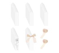 Marcapáginas transparentes - 100 decoraciones acrílicas transparentes con 2 rollos de cinta,Marcapáginas de lectura | para, Maestros, Talleres, Escuela, Oficina Diaria, Carpeta, Casa,