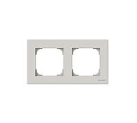 Marco 2 elementos Niessen 8572 DN serie Sky Duna, Doble, blanco, 50mm