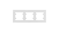 Marco 3 elementos horizontal blanco polar Lumina intense Hager - WL5730