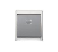 Marco con tecla simple, diseño moderno, fácil instalación, ideal para interruptores y enchufes, perfecto para decoración y funcionalidad.