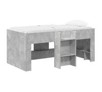 vidaXL Marco de Cama Alta para Niños 80 x 160 cm Multicolor Gris hormigón
