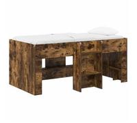 vidaXL Marco de Cama Alta para Niños 80 x 160 cm Multicolor Roble ahumado
