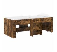 vidaXL Marco de Cama Alta para Niños 90 x 190 cm Multicolor Roble ahumado