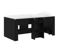 Cama alta para niños de vidaXL, color roble , 80 x 160 cm, fabricada en material de madera