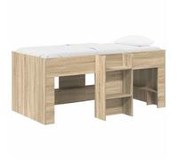 vidaXL Marco de Cama Alta para Niños 80 x 160 cm Multicolor Roble sonoma