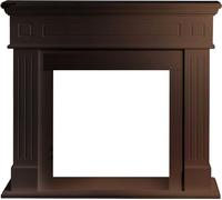 Marco de chimenea con revestimiento de madera An 110 x Pr 36 x Al 100 Cambridge Nogal