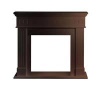 Marco de chimenea revestimiento de madera L110xP36xH100 Cambridge Noce