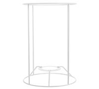 Marco de Lámpara de Escritorio Blanco de Hierro para Lámparas DIY | Lamp Shade, Soporte para Pantalla, Compatible Casquillo E27, Robusto y Fácil de Combinar