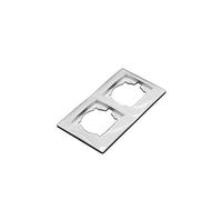 Marco doble empotrable serie premium (montaje horizontal)