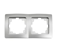 Marco doble para mecanismo empotrable Electro Dh 36.535/MD/B, color blanco, 8430552137862