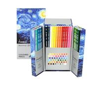 MARCO Lápices de colores premium para adultos, 48 colores de madera y aceite, calidad para pintar y dibujar