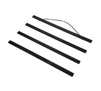 Marco Magnético para Póster, 21-80 cm, Madera Negra, con Tiras Magnéticas para Colgar Lienzos y Carteles