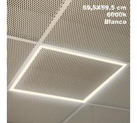 Marco panel led 48w 6000k lorenzo 1,5x59,5x59,5 cm aluminio 4400lm cor