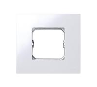 Marco para 1 elemento en color blanco, diseño moderno y funcional. Ideal para instalaciones eléctricas y decorar espacios.
