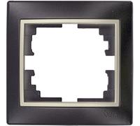 MARCO PARA 1 ELEMENTO MARCO NEGRO Y ARO PERLA 83X81X10MM. S.EUROPA SOLERA